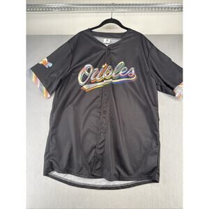 Mens Baltimore Orioles 2025 LGBTQ Pride Night Medium SGA Baseball Jersey XL